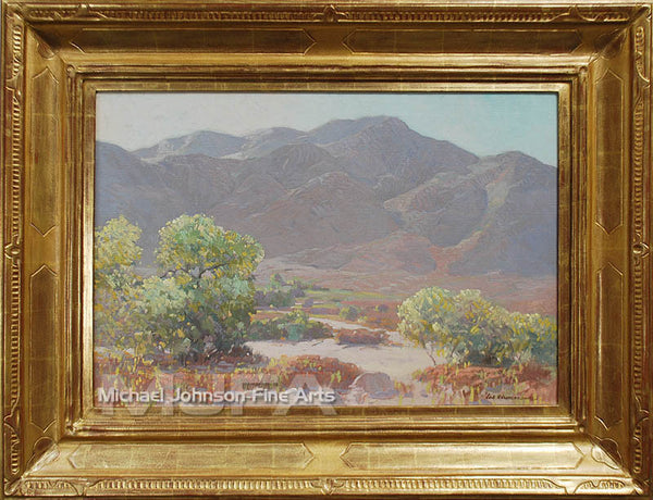 An early California oil painting by Jack Wilkinson Smith, titled California Landscape 